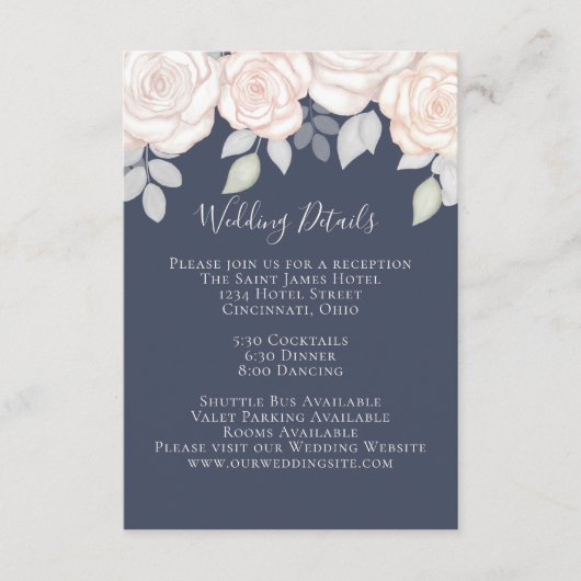 水エレガント色赤面フローラ書道写真 エンクロージャーカード (正面)