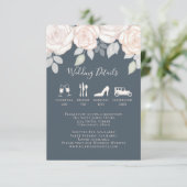 水エレガント色赤面フローラ書道写真 エンクロージャーカード (スタンド正面)