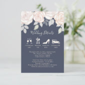 水エレガント色赤面フローラ書道写真 エンクロージャーカード (スタンド正面)