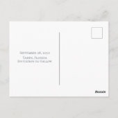 水エレガント色赤面フローラ書道写真 ポストカード (裏面)