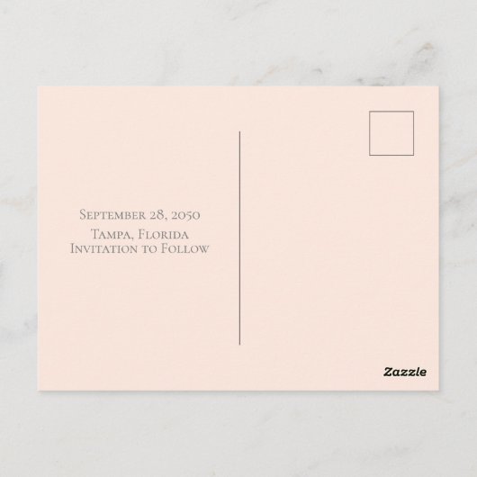 水エレガント色赤面フローラ書道写真 ポストカード (裏面)