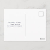 水エレガント色赤面フローラ書道写真 ポストカード (裏面)