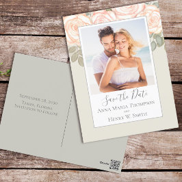 水エレガント色赤面フローラ書道写真 ポストカード