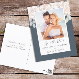 水エレガント色赤面フローラ書道写真 ポストカード