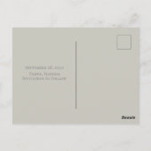 水エレガント色赤面フローラ書道写真 ポストカード (裏面)