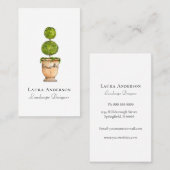 水エレガント色造園 名刺 (正面/裏面)