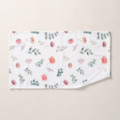 水エレガント色野花ユーカリ バスタオルセット (ハンドタオル)