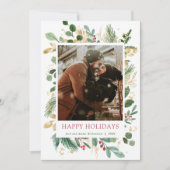 水エレガント色金ゴールドフォイル赤い穴クリスマス (正面)