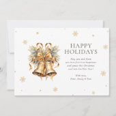 水エレガント色金ゴールドベルスノーフレーク写真 シーズンカード (正面)