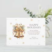 水エレガント色金ゴールドベルスノーフレーク写真 シーズンカード (スタンド正面)