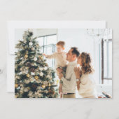 水エレガント色金ゴールドベルスノーフレーク写真 シーズンカード (裏面)