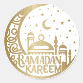 水エレガント色金ゴールドラマダンカレムムバラク ラウンドシール (正面)