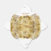 水エレガント色金ゴールド結婚式の引き出物箱 フェイバーボックス (折り畳みなし)