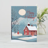 水エレガント色降雪フェスティバルジョークリスマス シーズンカード (スタンド正面)