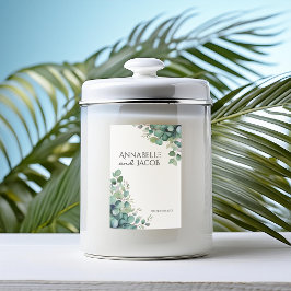 水エレガント色離れキャンドルラベル フードラベル