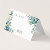 水エレガント色離れサンキューカード (正面)