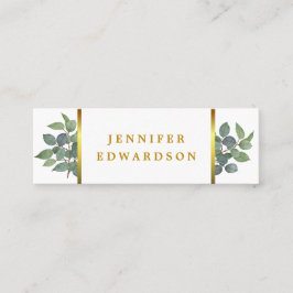 水エレガント色離れ白金ゴールドプロフェッショナル スキニー名刺