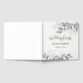 水エレガント色離れ結婚Guest Book ゲストブック (全面)