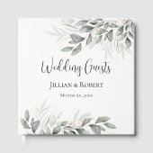 水エレガント色離れ結婚Guest Book ゲストブック (正面)