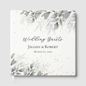 水エレガント色離れ結婚Guest Book ゲストブック (正面)