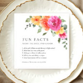 水エレガント色鮮やかな花のフローラ結婚ズ スタンダードカクテルナプキン