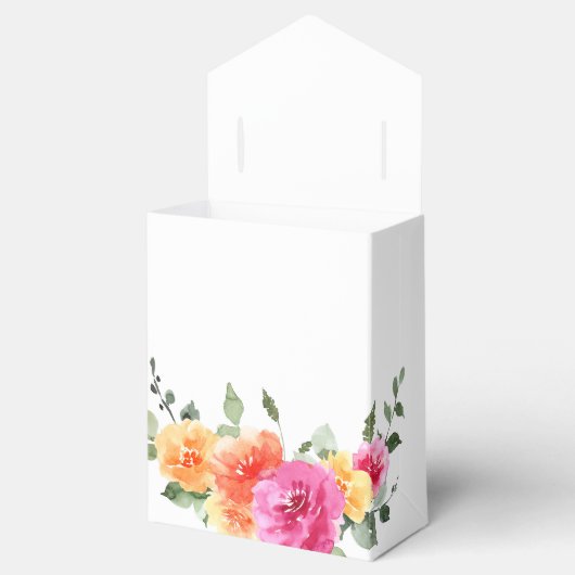 水エレガント色鮮やかな花のフローラ結婚ズ フェイバーボックス (オープン)