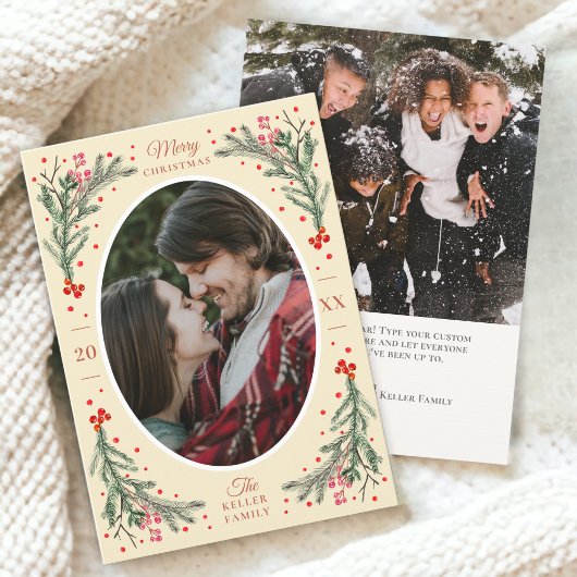 水エレガント色2フォトイエロークリスマス2023 シーズンカード