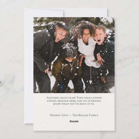 水エレガント色2フォトイエロークリスマス2023 シーズンカード (裏面)