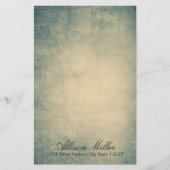 水エレガント色 便箋 (正面)