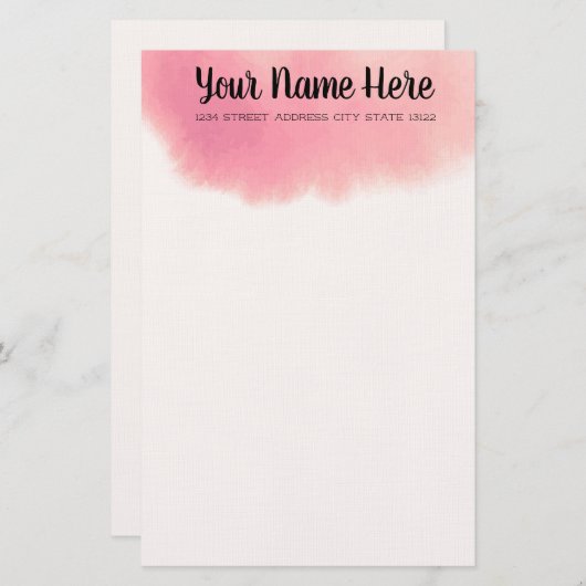 水エレガント色 便箋 (正面/裏面)