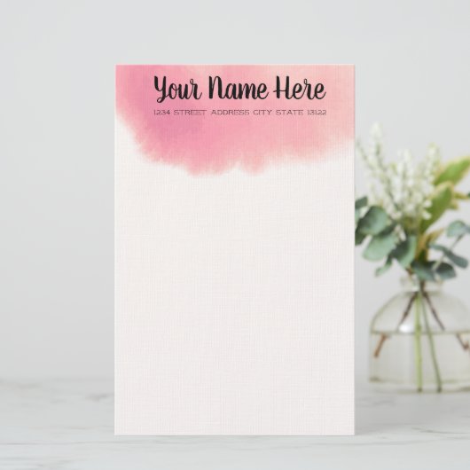 水エレガント色 便箋 (スタンド正面)