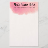 水エレガント色 便箋 (正面)