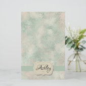 水エレガント色 便箋 (スタンド正面)