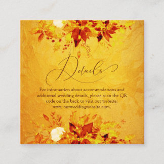 水エレガント色Red Poinsettia QRコード結婚s エンクロージャーカード