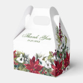 水エレガント色Red Pointesttia結婚's フェイバーボックス (裏面サイド)