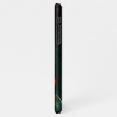 水オレンジレッドブルーモダン抽象芸術アートパターン iPhoneケース (左側)