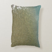 水オンビーチI抽象芸術自然撮影 アクセントクッション (裏面(縦))