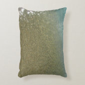 水オンビーチI抽象芸術自然撮影 アクセントクッション (正面(垂直))