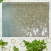 水オンビーチI抽象芸術自然撮影 キッチンタオル (折り畳み)