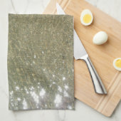 水オンビーチI抽象芸術自然撮影 キッチンタオル (四つ折り)