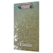 水オンビーチI抽象芸術自然撮影 クリップボード (左)