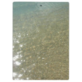 水オンビーチI抽象芸術自然撮影 クリップボード (裏面)