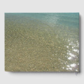 水オンビーチI抽象芸術自然撮影 ゲストブック (裏面)