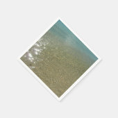 水オンビーチI抽象芸術自然撮影 スタンダードカクテルナプキン (角)