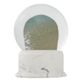 水オンビーチI抽象芸術自然撮影 スノーグローブ (裏面)