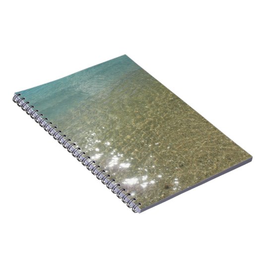 水オンビーチI抽象芸術自然撮影 ノートブック (右側)