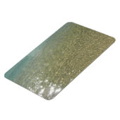 水オンビーチI抽象芸術自然撮影 マグネット (左側)