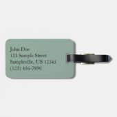 水オンビーチI抽象芸術自然撮影 ラゲッジタグ (裏面横)