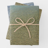 水オンビーチI抽象芸術自然撮影 ラッピングペーパーシート (インサイチュ)