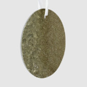 水オンビーチII抽象芸術自然撮影 オーナメント (正面)